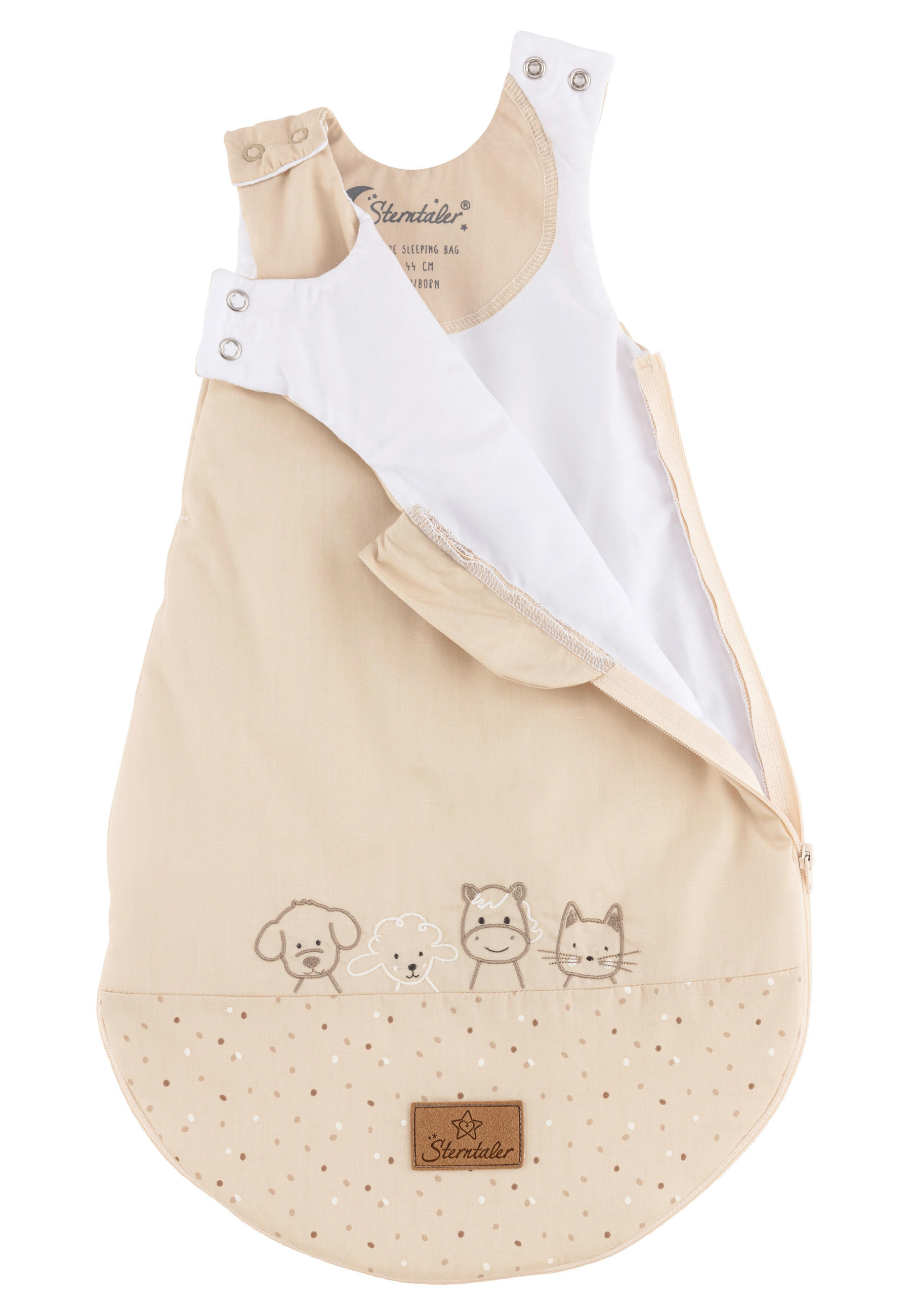 BABYSCHLAFSACK    50/56   - Beige, Basics, Textil (50/56null) - Sterntaler