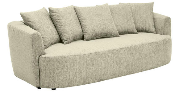 SCHLAFSOFA in Chenille Beige  - Beige/Schwarz, KONVENTIONELL, Kunststoff/Textil (238/74/107cm) - Carryhome