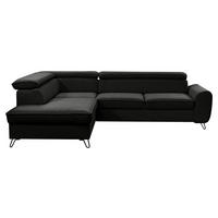 Freisteller von Stylife ECKSOFA inkl. Funktion Idylla Schwarz Flachgewebe.