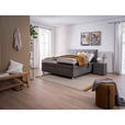 POLSTERBETT Matratze, Lattenrost, Bettkasten, motorische Verstellbarkeit Grau 180/200 cm  - Silberfarben/Weiß, KONVENTIONELL, Holz/Textil (180/200cm) - Esposa