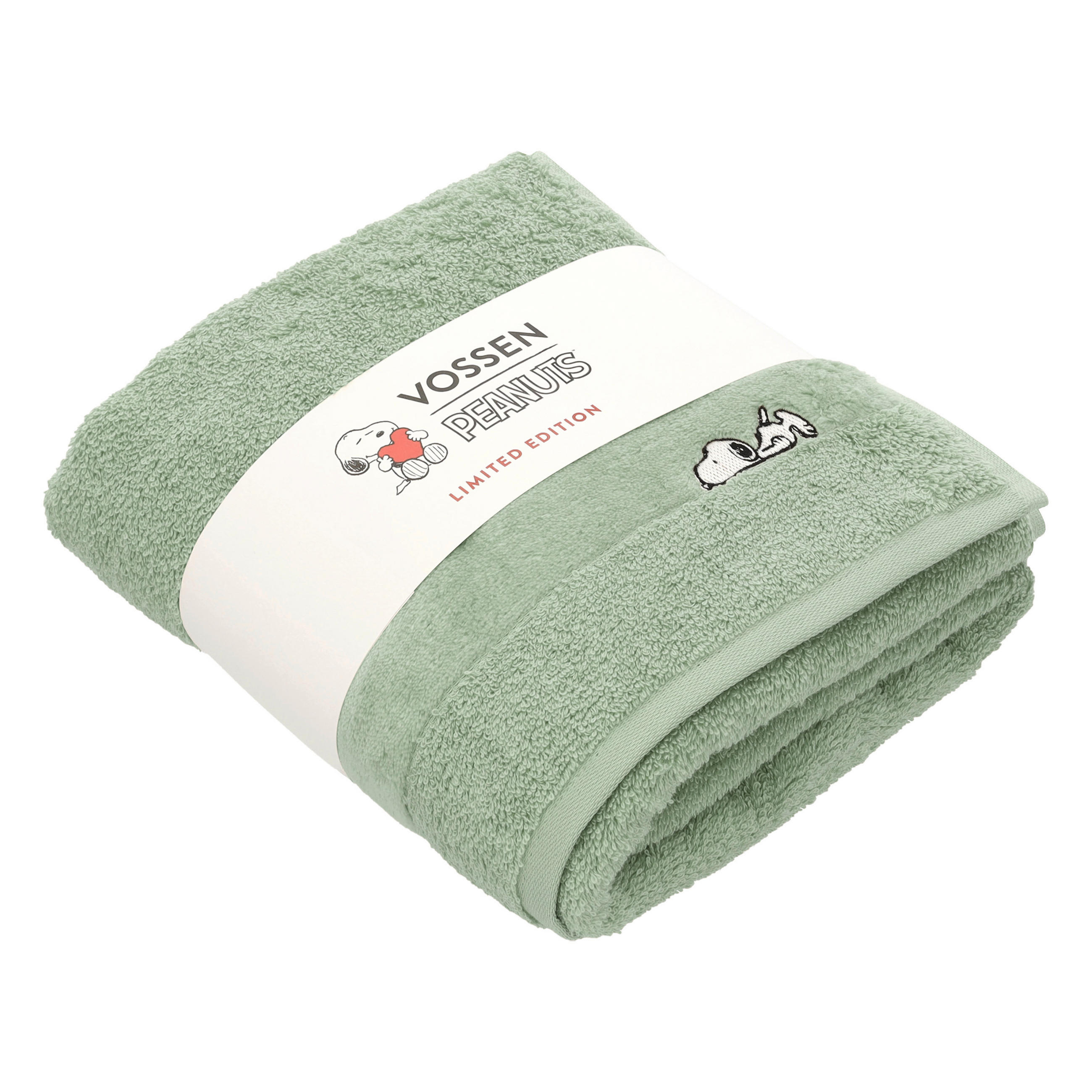 DUSCHTUCH Sleepy Snoopy 67/140 cm  - Grün, Design, Textil (67/140cm) - Vossen