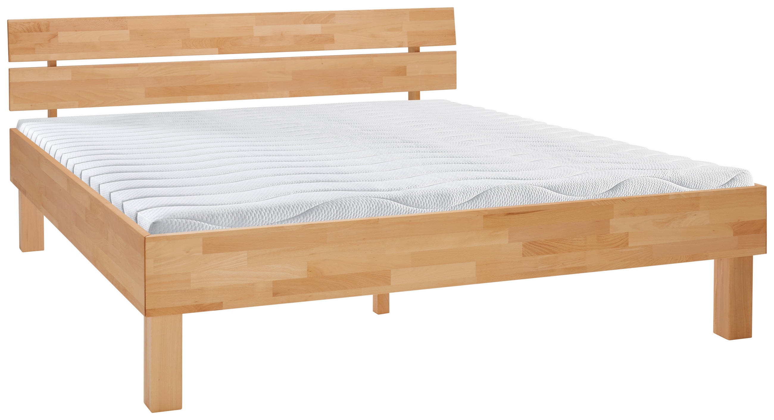 POSTEĽ, 180/200 cm, farba buka - farba buka, Natur, drevo (180/200cm) - Carryhome