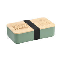 LUNCHBOX - Naturfarben/Grün, Basics, Naturmaterialien/Kunststoff (18.5/10.5/5cm) - Kesper