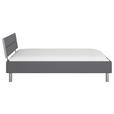 BETT 120/200 cm  in Grau  - Alufarben/Grau, Design, Holzwerkstoff/Metall (120/200cm) - Carryhome