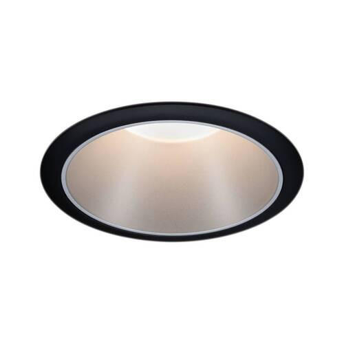 LED-EINBAUSPOT Cole 8,8 cm  - Silberfarben/Schwarz, Design, Kunststoff/Metall (8,8cm) - Paulmann