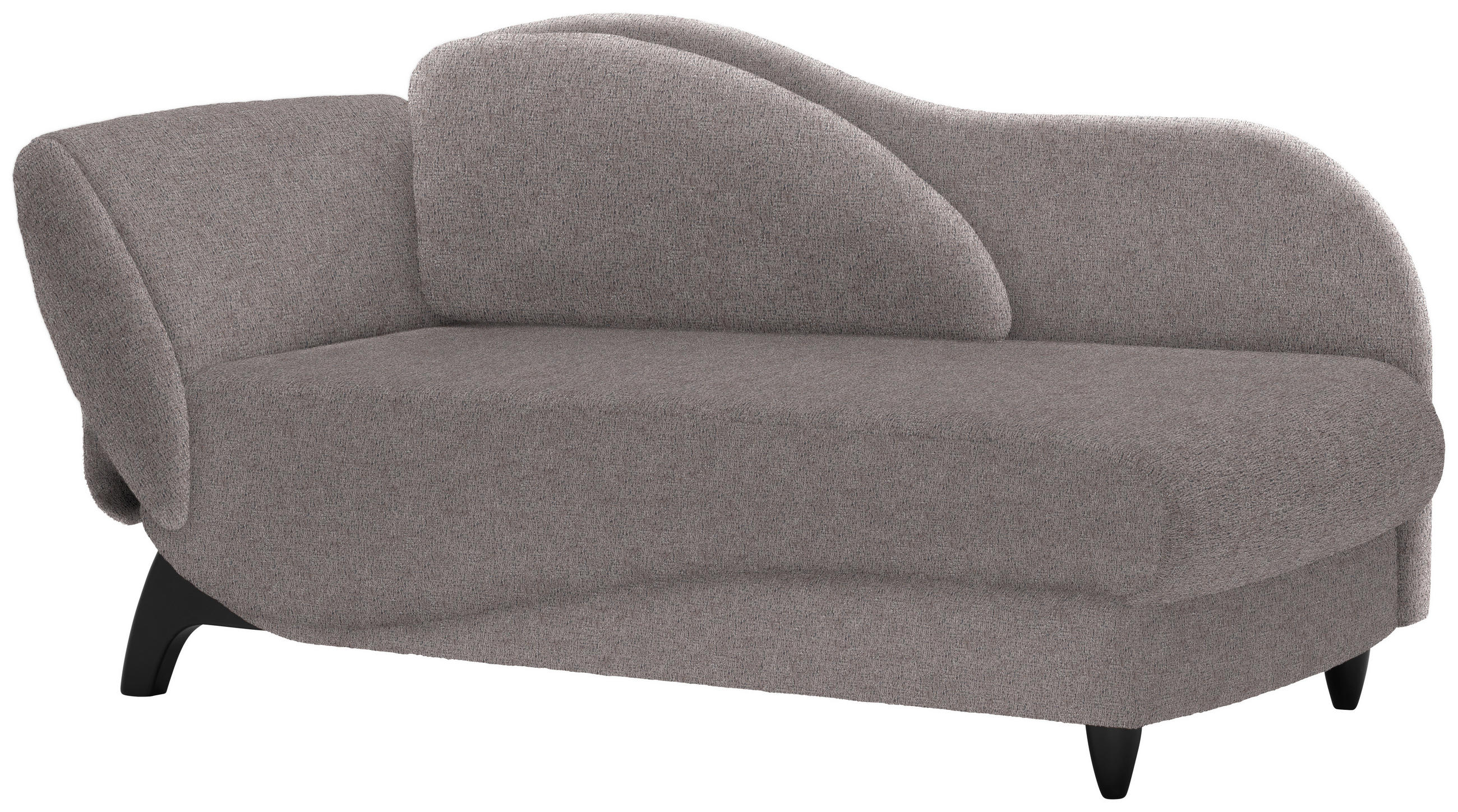LIEGE in Webstoff Grau  - Schwarz/Grau, MODERN, Holz/Textil (84/87/171-190cm) - Joka