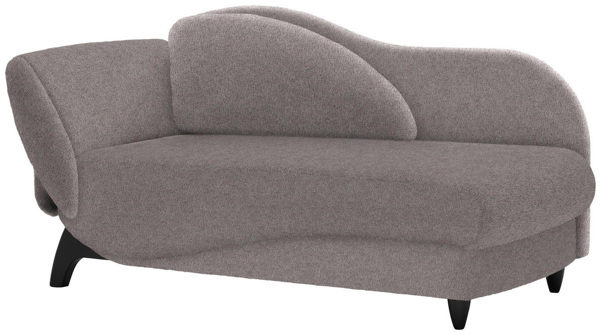 LIEGE in Webstoff Grau  - Schwarz/Grau, MODERN, Holz/Textil (84/87/171-190cm) - Joka