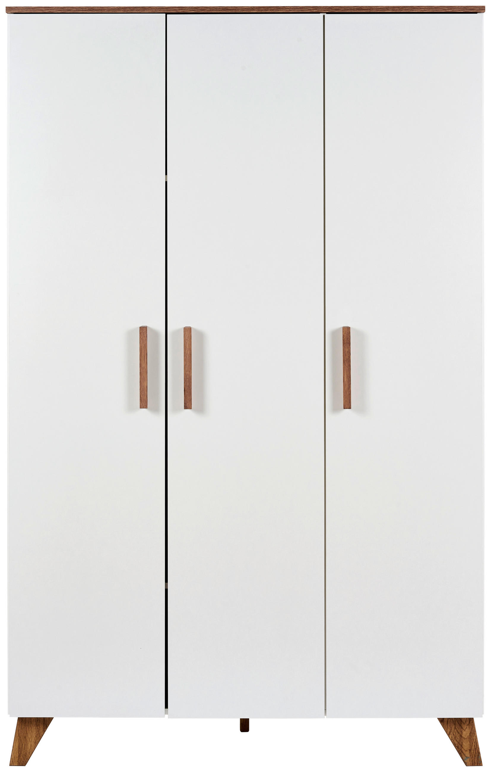 BABYKLEIDERSCHRANK Emely Weiß  - Weiß, Basics, Holzwerkstoff (118/190/52cm) - Jimmylee