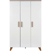 BABYKLEIDERSCHRANK Emely  - Weiß, Basics, Holzwerkstoff (118/190/52cm) - Jimmylee