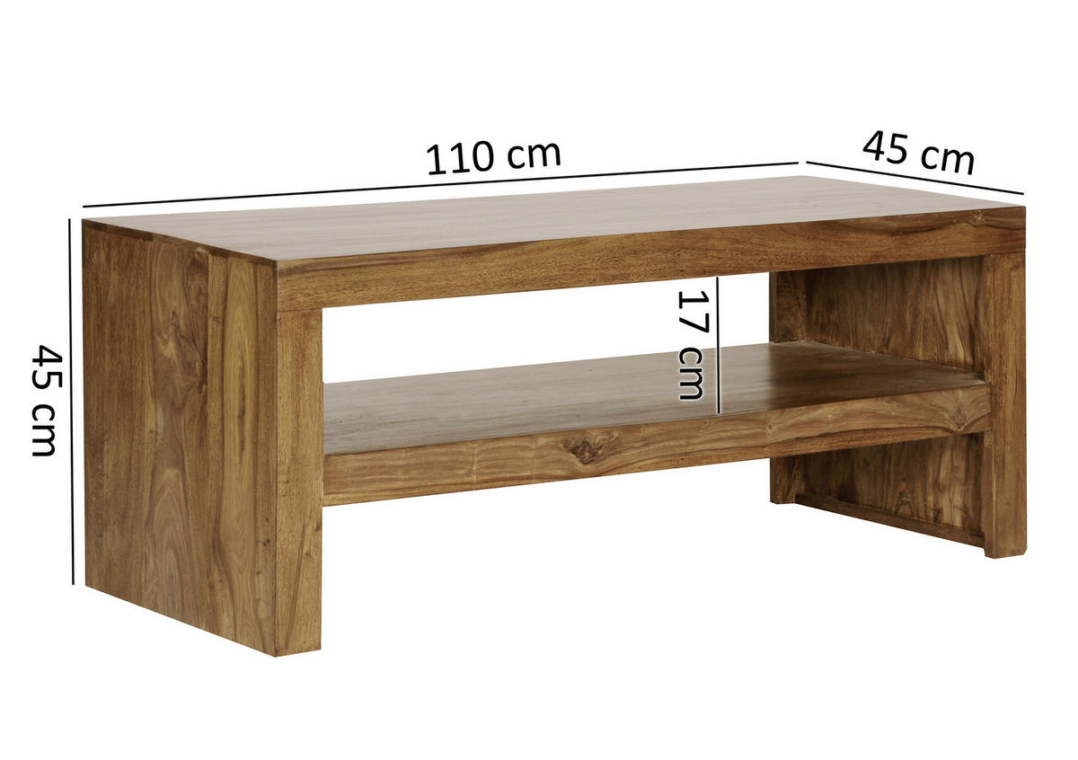 KONFERENČNÍ STOLEK, barvy sheesham, dřevo, 110/45/45 cm - barvy sheesham, Design, dřevo (110/45/45cm) - MID.YOU