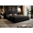POLSTERBETT Schwarz 160/200 cm  - Schwarz, Design, Kunststoff/Textil (160/200cm) - Esposa