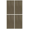 PANNEAU ACOUSTIQUE Echtholz 52/104/2,2 cm 4 Stück  - Eichefarben/Schwarz, Konventionell, Holz/Kunststoff (52/104/2,2cm)