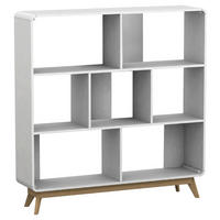 REGAL  122/126/29 cm Weiss  - Weiss/Eichefarben, Design, Holzwerkstoff (122/126/29cm) - MID.YOU