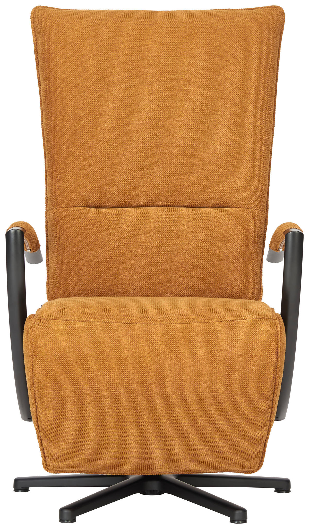 RELAXSESSEL in Textil Gelb  - Gelb/Schwarz, Design, Textil/Metall (66/114/84cm) - Moderano