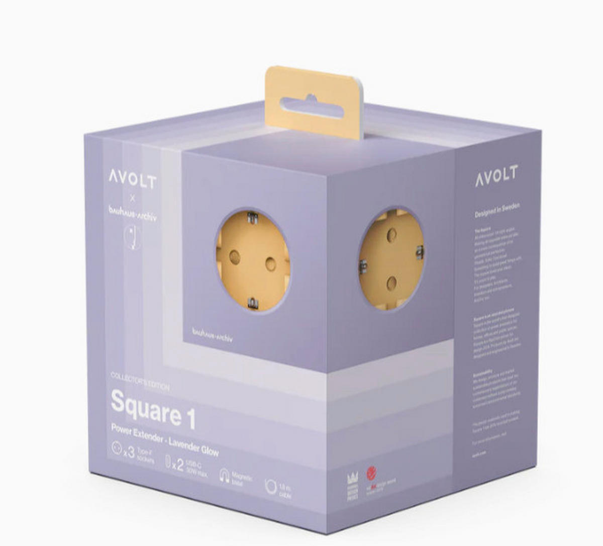 STECKDOSENWÜRFEL - Violett, Basics, Kunststoff (7,6/7,6/7,6cm) - AVOLT