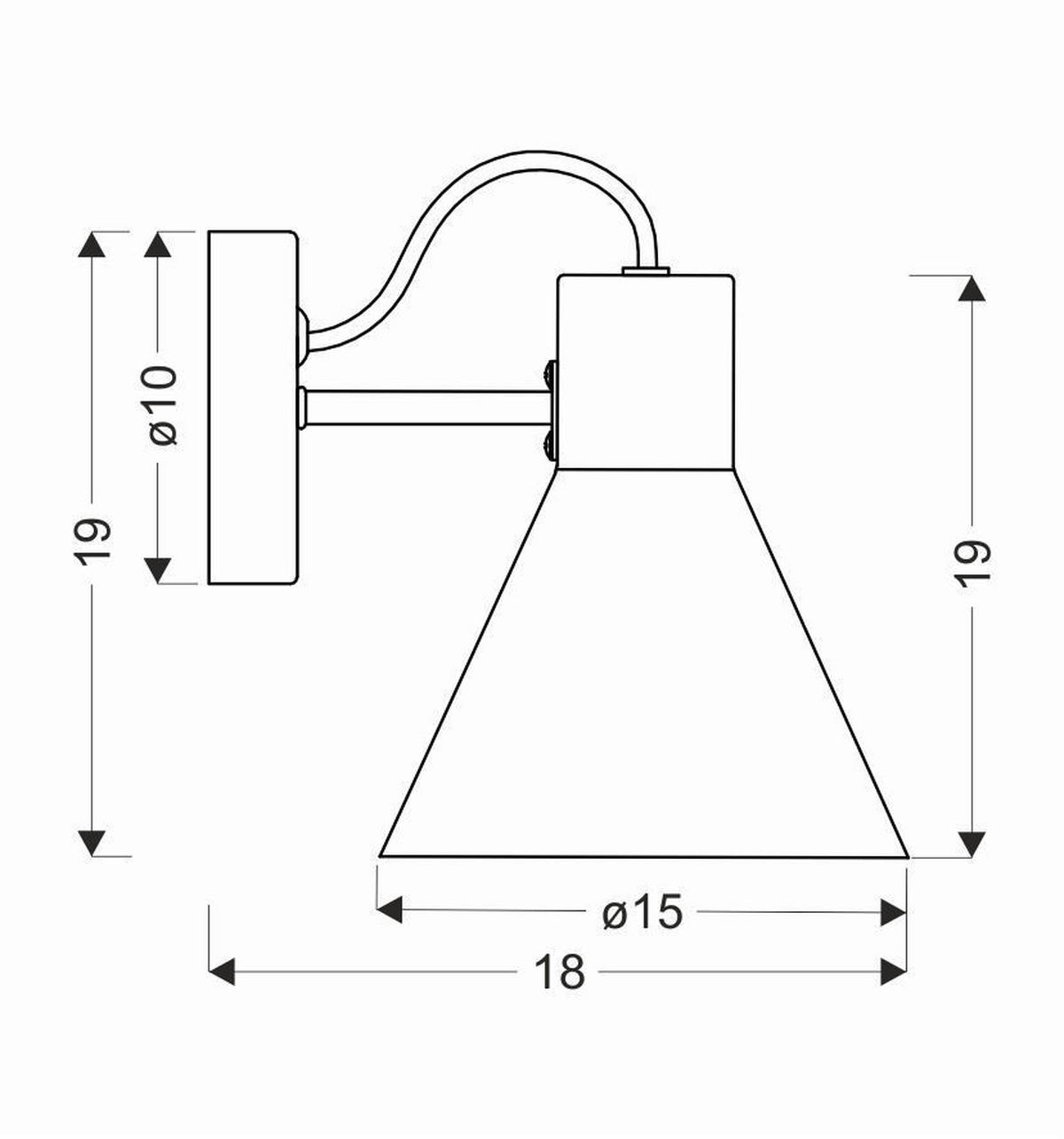 WANDLEUCHTE 15/18/19 cm   - Chromfarben/Edelstahlfarben, Basics, Glas/Metall (15/18/19cm)