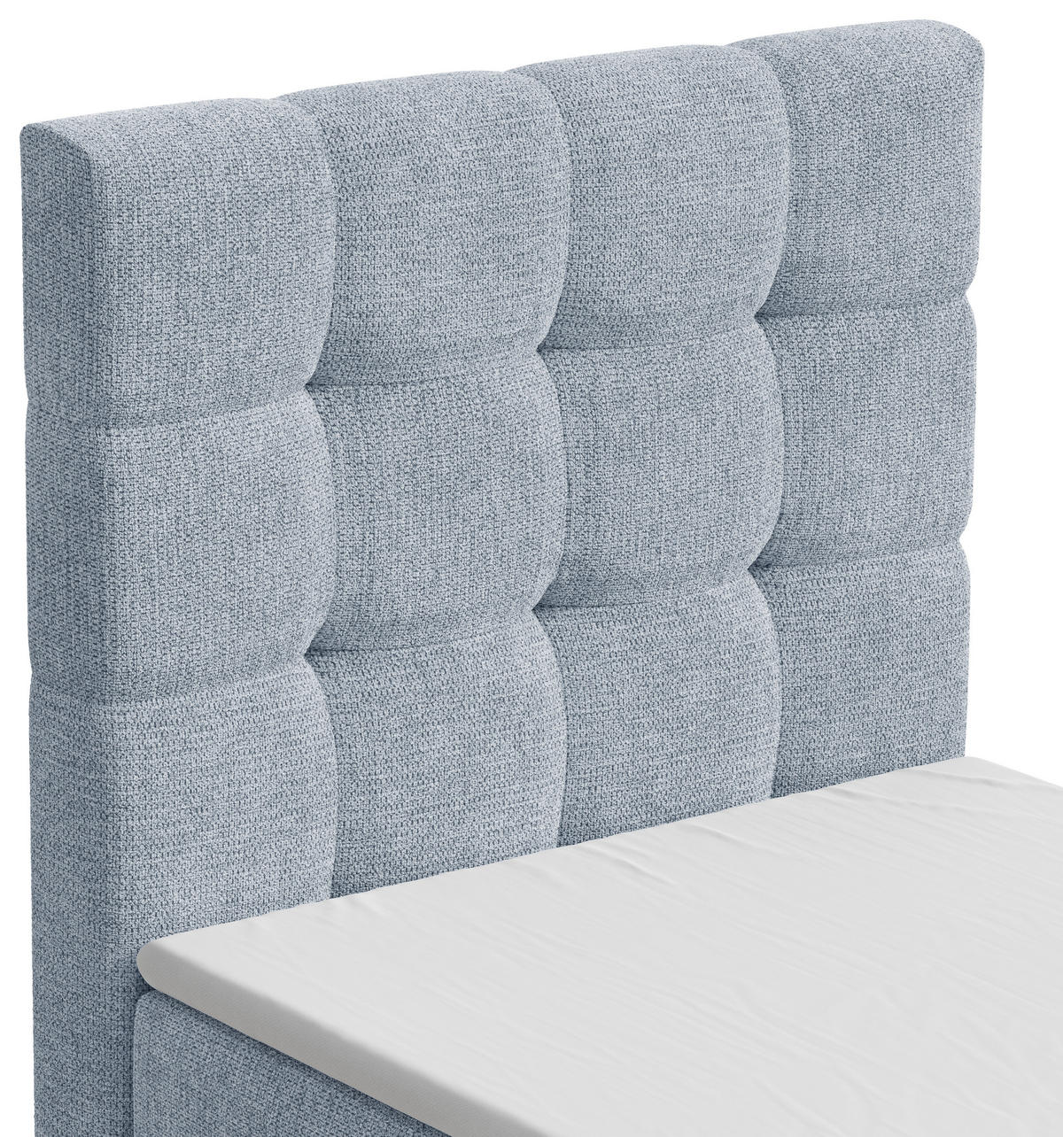 BOXBETT 90/200 cm,  in Blau, Bettkasten, Topper,  - Blau, MODERN, Holz/Kunststoff (90/200cm) - MID.YOU