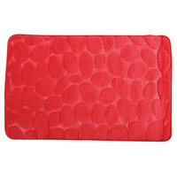 BADEMATTE Rot 50/80 cm  - Rot, Basics, Textil (50/80cm) - MSV
