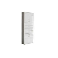 AKTENSCHRANK 84,4/227,2/33 cm  - Weiß Hochglanz/Grau, MODERN, Holzwerkstoff (84,4/227,2/33cm) - MID.YOU