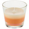 KERZE IM GLAS - Creme/Orange, Basics, Glas/Naturmaterialien (9/8,2cm) - Ambia Home