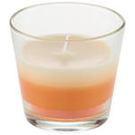 KERZE IM GLAS - Creme/Orange, Basics, Glas/Naturmaterialien (9/8,2cm) - Ambia Home
