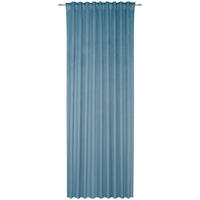 FERTIGVORHANG halbtransparent  - Blau, Konventionell, Textil (140/245cm) - Esposa