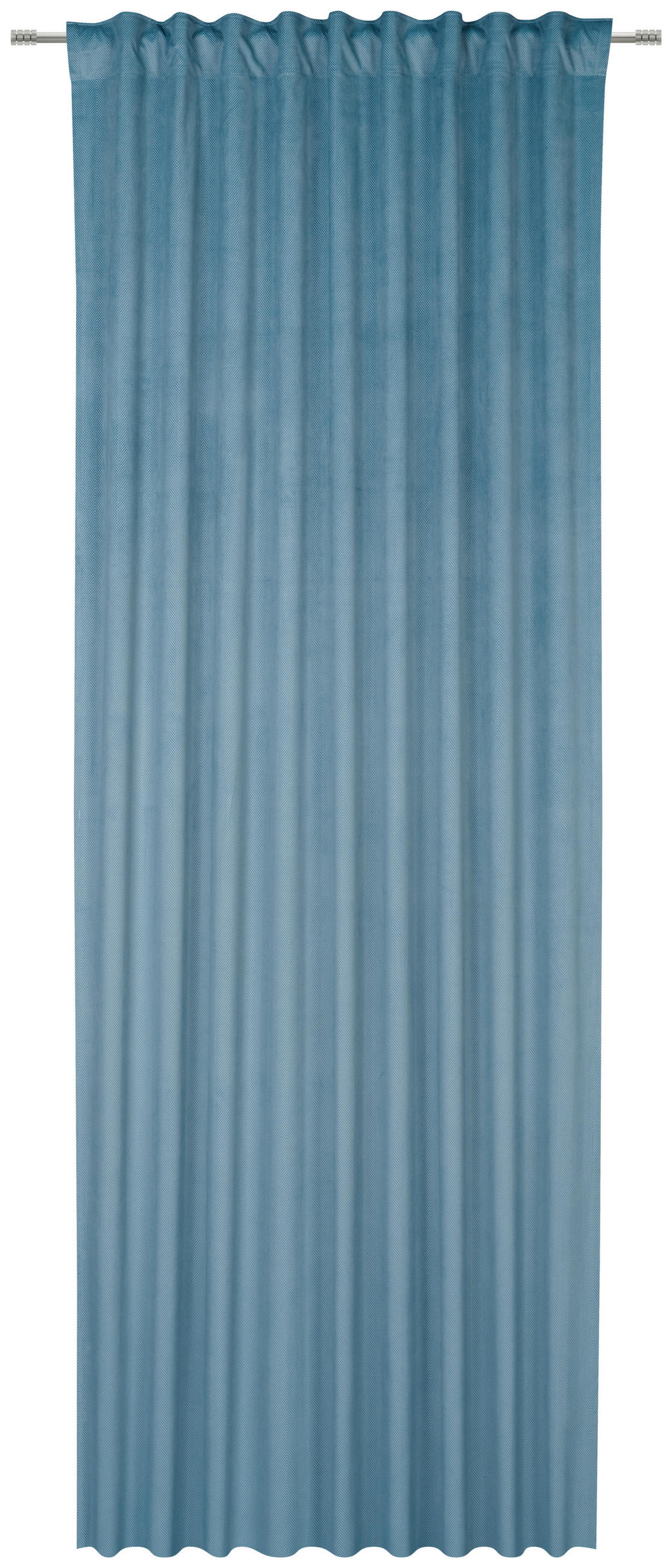 FERTIGVORHANG halbtransparent  - Blau, Konventionell, Textil (140/245cm) - Esposa
