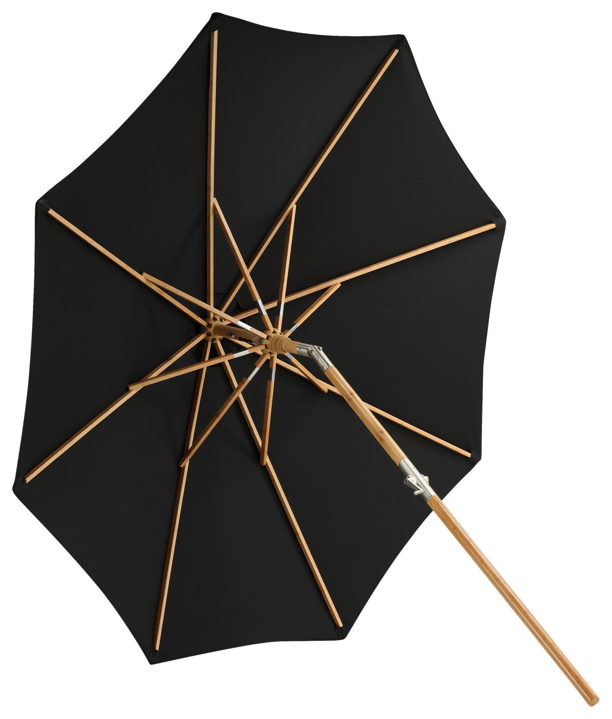 SONNENSCHIRM 270 cm  - Schwarz, KONVENTIONELL (270/250cm) - Gardenson