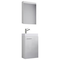 GÄSTEBAD - Weiss, Konventionell, Keramik/Holzwerkstoff (41cm) - MID.YOU