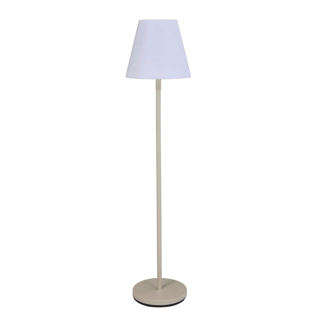 AUßENSTEHLEUCHTE VEBA 35/150/35 cm   - Beige/Weiß, MODERN, Textil/Metall (35/150/35cm)