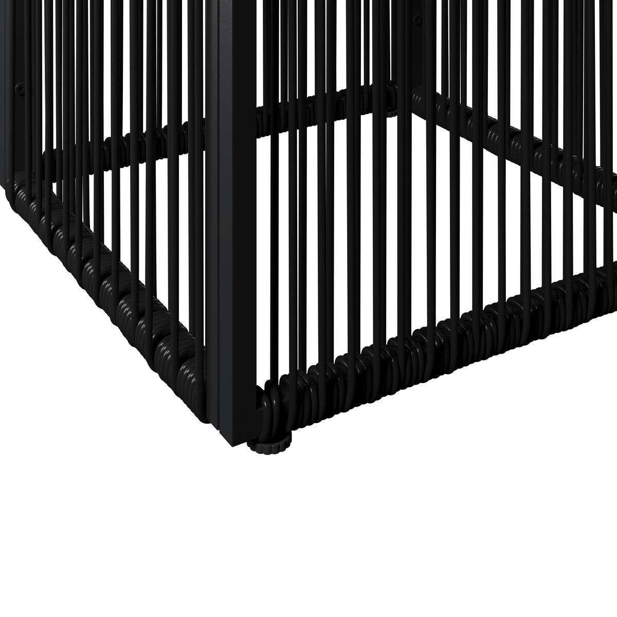 POMOĆNI STOČIĆ ZA BAŠTU 55/47/55 cm  - crna, Moderno, metal/plastika (55/47/55cm) - Bessagi Garden