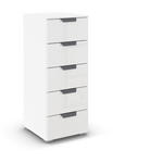 KOMMODE  in 40/100/42 cm  - Dunkelgrau/Weiß, Design, Glas/Holzwerkstoff (40/100/42cm) - Xora