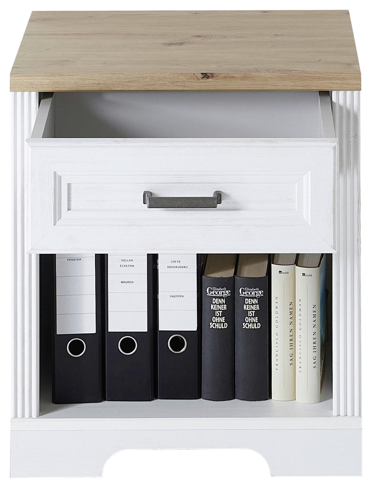 ROLLCONTAINER 54/62/39 cm  - Eiche Artisan/Pinienfarben, KONVENTIONELL, Holzwerkstoff/Metall (54/62/39cm) - Carryhome