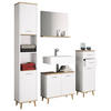BADEZIMMER  in 124 cm  - Honigeiche/Weiß, MODERN, Holzwerkstoff (124cm) - MID.YOU