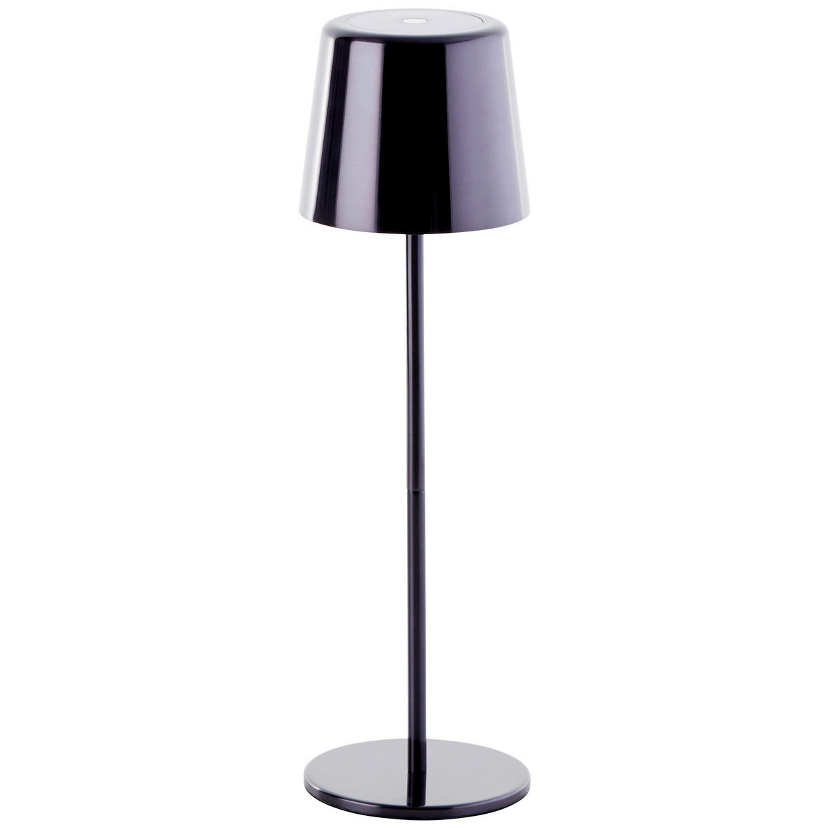 STOLNA PUNJIVA SVJETILJKA  - crni krom, Basics, metal (11/37/11cm)