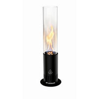 FEUERSTELLE  - Schwarz, Basics, Glas/Metall (10,8/53cm) - Landmann