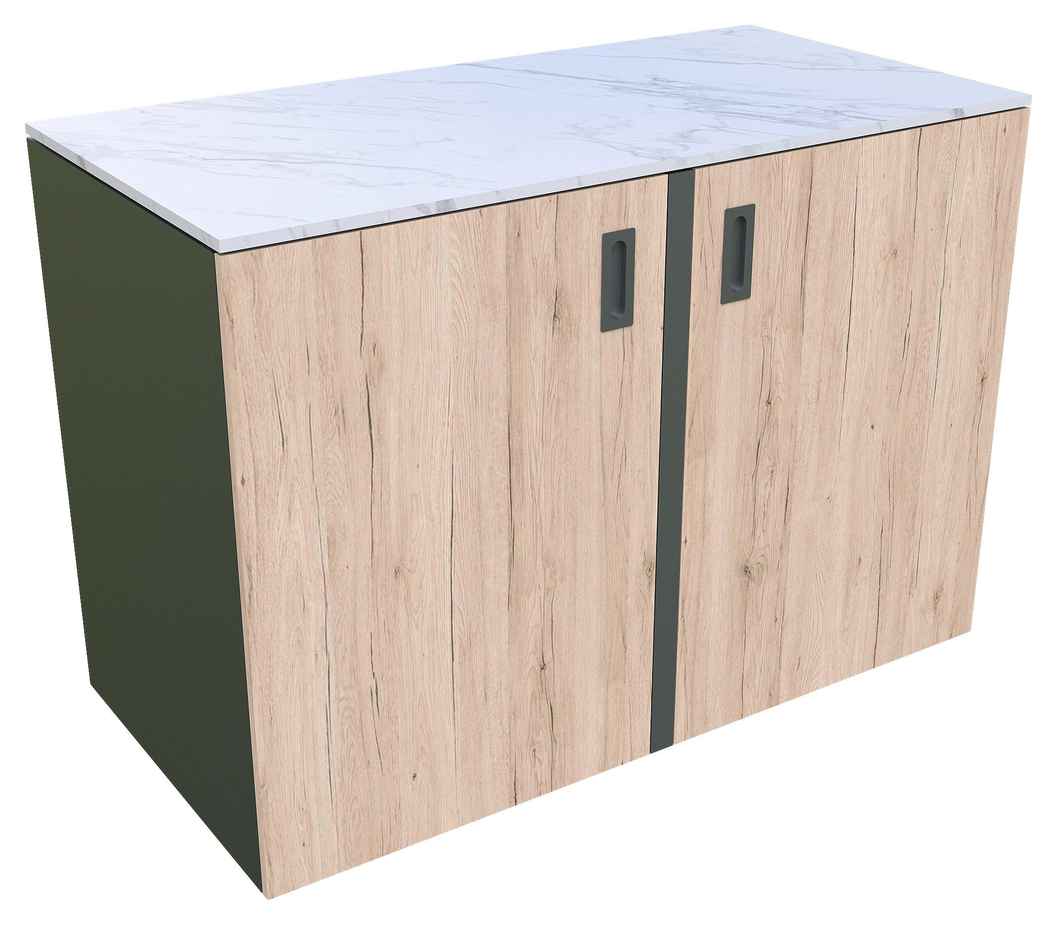 UTEKÖK 126/92/63 cm - antracit/ekfärgad, Basics, metall/sten (126/92/63cm) - Gardenson