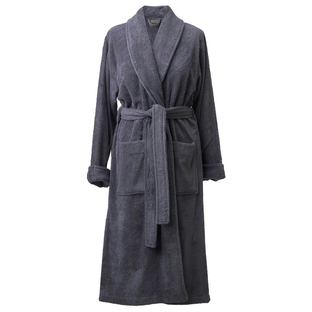 BADEMANTEL S Unisex  - Dunkelgrau, Basics, Naturmaterialien/Textil (Snull) - Aquanova