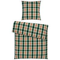 BETTWÄSCHE Flanell 155/220 cm  - Grün, Textil (155/220cm) - Dieter Knoll