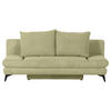 SCHLAFSOFA in Cord Hellgrün  - Schwarz/Hellgrün, Konventionell, Textil/Metall (200/78/95cm) - home24