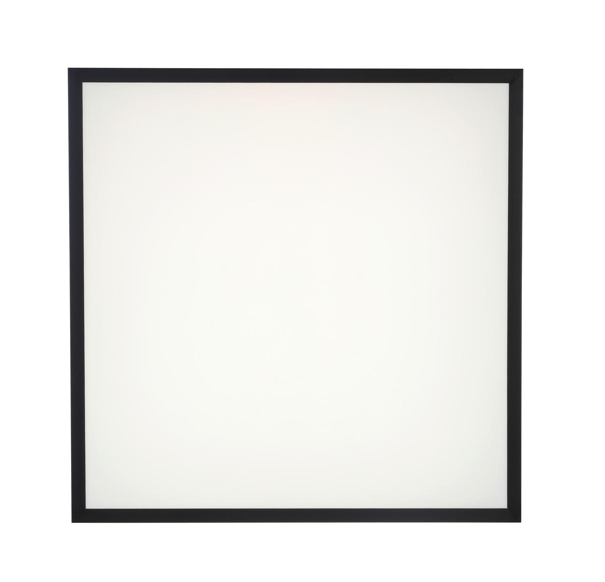 STROPNÉ LED SVIETIDLO, 45/45/7,5 cm - čierna/biela, Lifestyle, kov/plast (45/45/7,5cm) - Novel