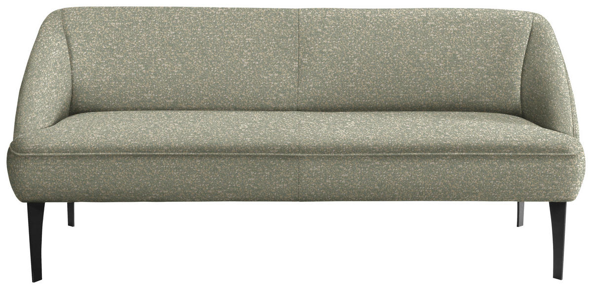 SITZBANK 177/85/72 cm Webstoff Beige, Jadegrün Metall  - Jadegrün/Beige, KONVENTIONELL, Textil/Metall (177/85/72cm) - Moderano