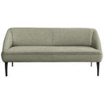 SITZBANK in Textil Beige, Jadegrün  - Jadegrün/Beige, KONVENTIONELL, Textil/Metall (197/85/72cm) - Moderano