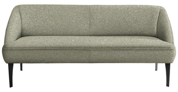 SITZBANK in Textil Beige, Jadegrün  - Jadegrün/Beige, KONVENTIONELL, Textil/Metall (237/85/72cm) - Moderano