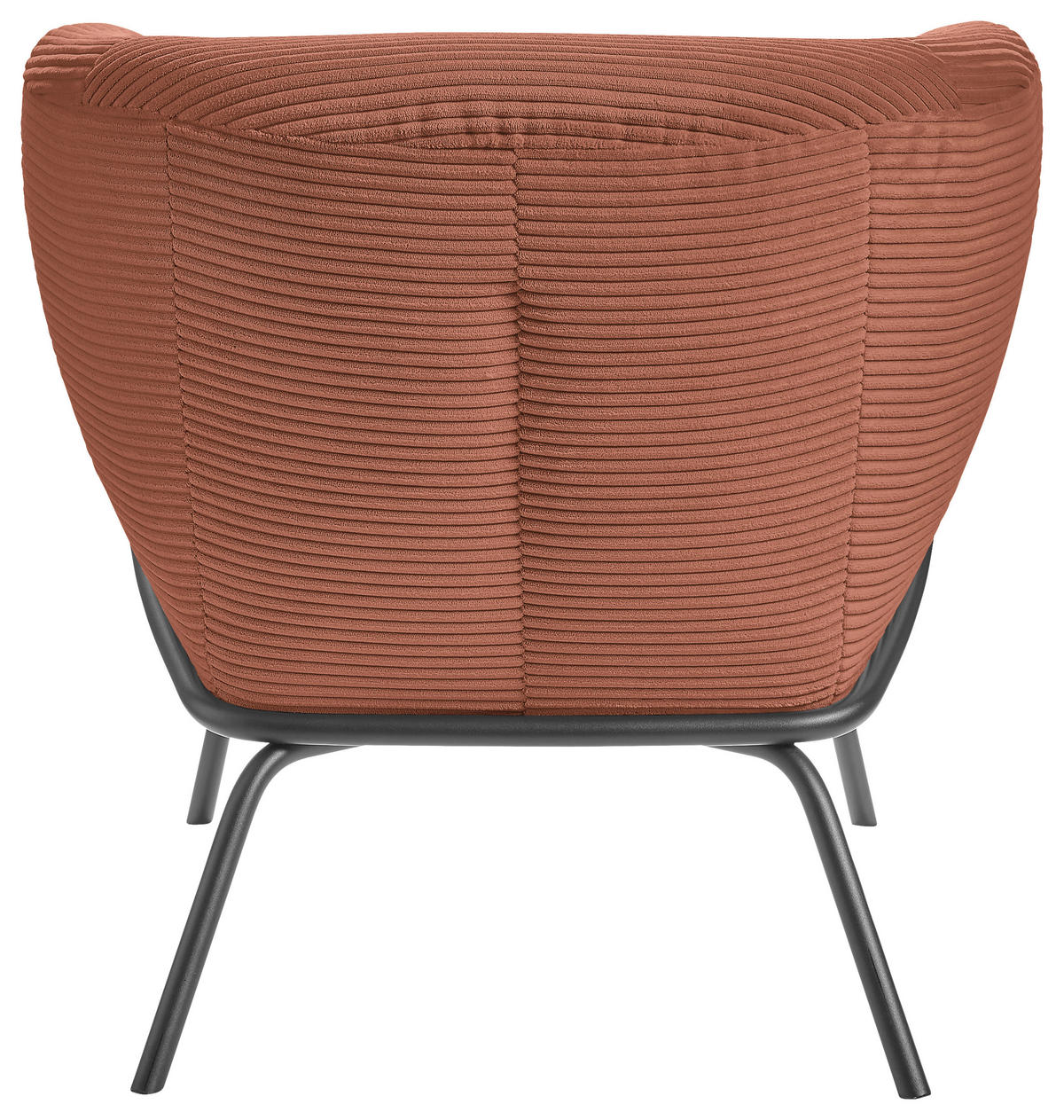 COCKTAILSESSEL Cord Rostfarben  - Rostfarben, Design, Textil (79/71/74cm) - Lomoco