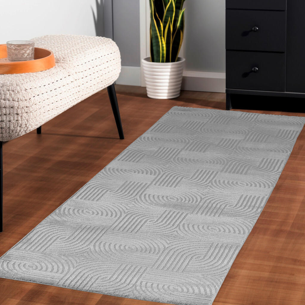 LÄUFER 80/250 cm Sahara  - Silberfarben, Design, Textil (80/250cm) - Novel