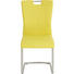 SCHWINGSTUHL Lederlook Edelstahlfarben, Gelb - Edelstahlfarben/Gelb, Design, Textil/Metall (46/98/53cm) - Dieter Knoll