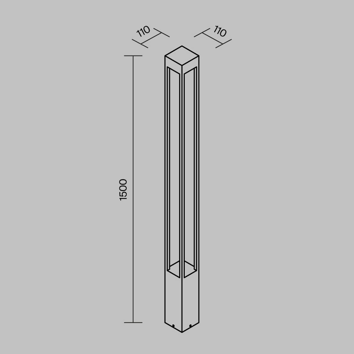 WEGELEUCHTE - Graphitfarben, MODERN, Metall (11/11/150cm) - MAYTONI