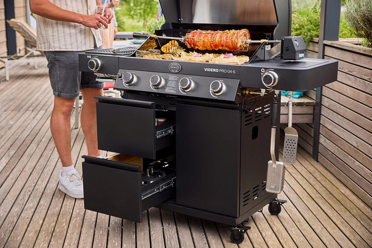 DREHSPIEß - Edelstahlfarben, Basics, Metall (62,5/13,0/11cm) - Rösle