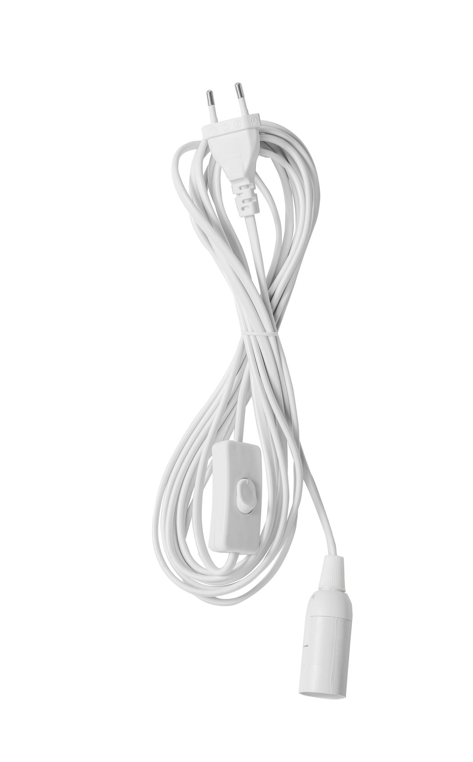 UPPHÄNGNINGSANORDNING  i vit  - vit, Basics, plast (500cm)